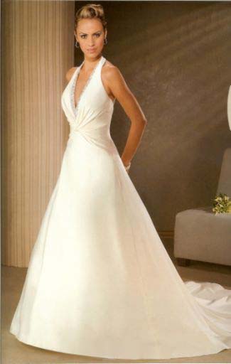 halter top wedding dress pictures