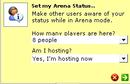 set arena status