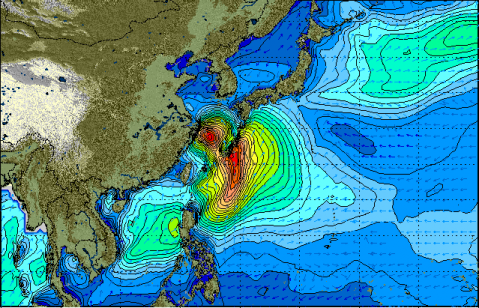 台風5号波情報