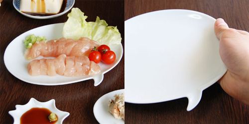 マンガの吹き出しみたいなお皿「セラミックジャパン/チャットプレート」