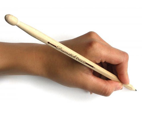ドラムスティック型の鉛筆「Drumstick Pencil」