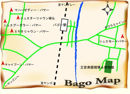 バゴー観光MAP