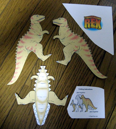 Paper Toysのティラノサウルス