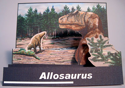 恐竜立版古　アロサウルス