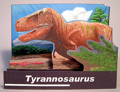 恐竜立版古　ティラノサウルス