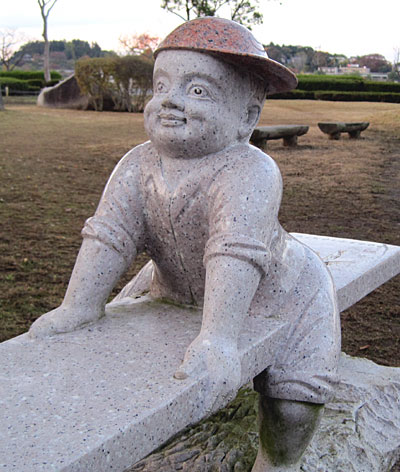 水戸_千波湖_黒鳥の親子