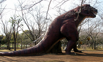 茨城県八坂公園　恐竜ティラノサウルス