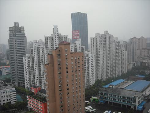 100922上海ﾎﾃﾙの部屋から見た上海