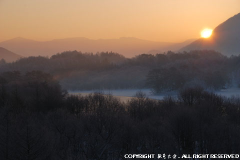 小野川湖の日の出