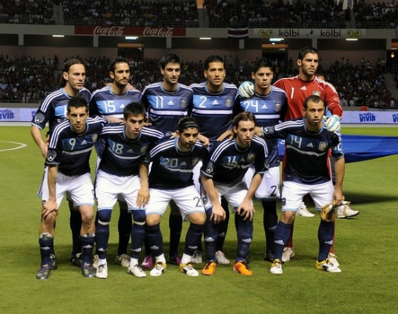 アルゼンチン代表集合写真vsコスタリカ代表フレンドリーマッチ
