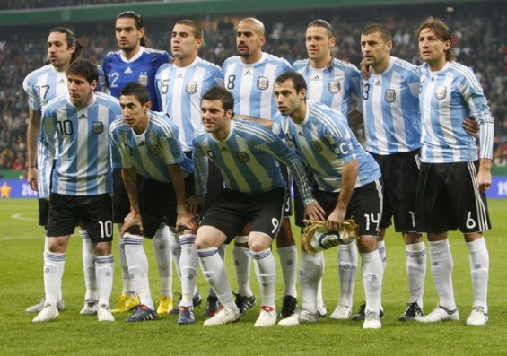 アルゼンチン代表集合写真vsドイツ代表フレンドリーマッチ