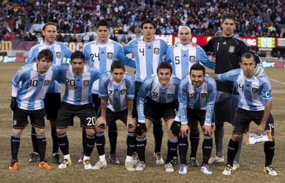 アルゼンチン代表集合写真vsアメリカ代表フレンドリーマッチ