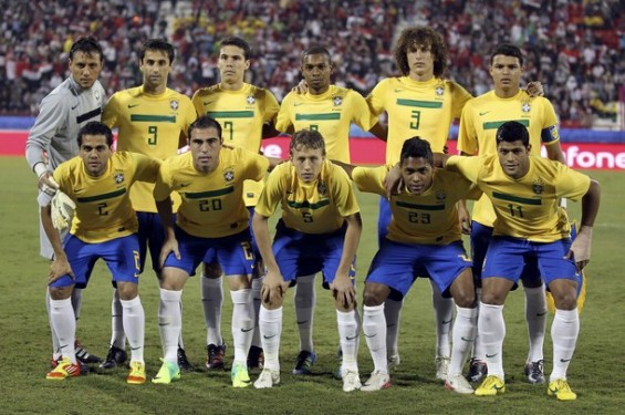 ブラジル代表集合写真vsエジプト代表フレンドリーマッチ