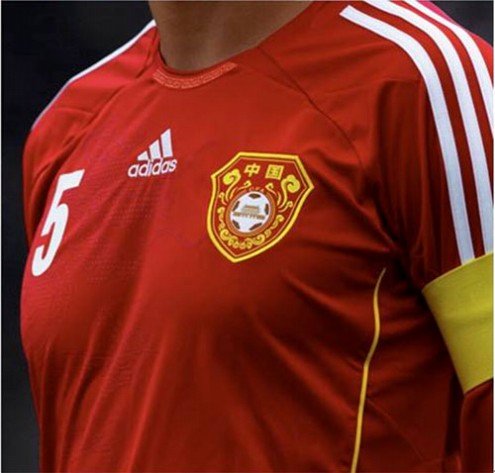 中国代表2012ホームユニフォーム