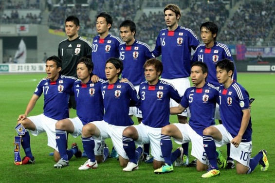日本代表集合写真vsタジキスタン2014WC3次予選