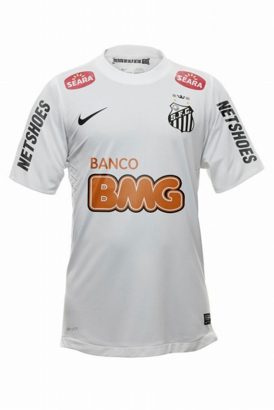Brass Many dangerous situations dish サントス2012ホームユニフォーム(Santos 2012 home kit nike)公式画像