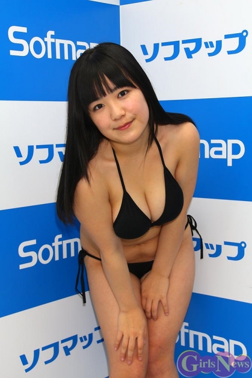 【画像あり】Hカップのグラビアアイドル・北見千賀さん(17)が、おばちゃんみたいな体型の水着姿を披露