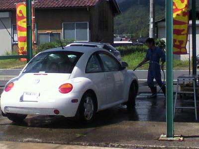 京丹後市･林自動車工業・手洗い泡洗車1