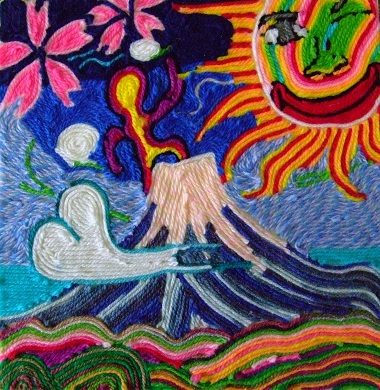 毛糸で絵を描こう 北越谷教室 By 自由アート教室ブログ