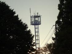 携帯基地局のアンテナ鉄塔