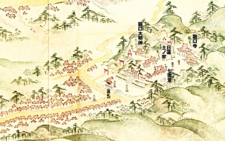 江島道見取絵図:龍口寺付近