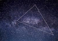 夏の大三角形はくちょう座のデネブ、織女星こと座のベガと彦星わし座のアルタイル