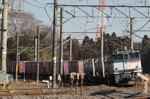 酒々井～佐倉間の７２列車のＥＦ６５ １０８０