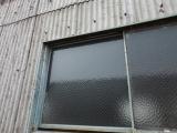 スチール窓ガラス修理