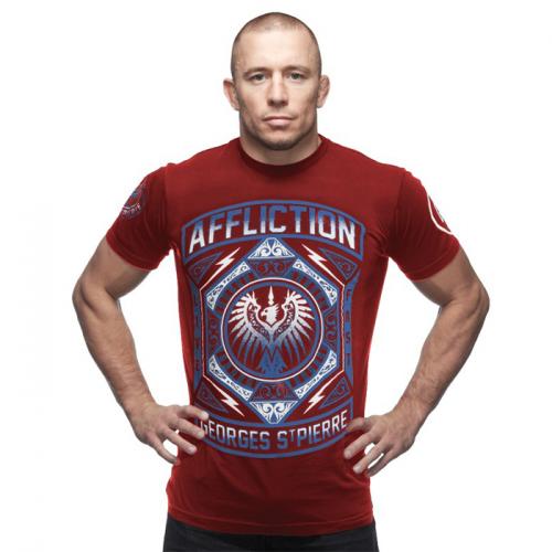 Affliction/アフリクション Tシャツ GSP(ジョルジュ・サンピエール)UFC158着用モデル(ハチマキ付き)