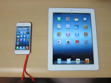 第5世代iPod touch　と　第3世代iPadの比較